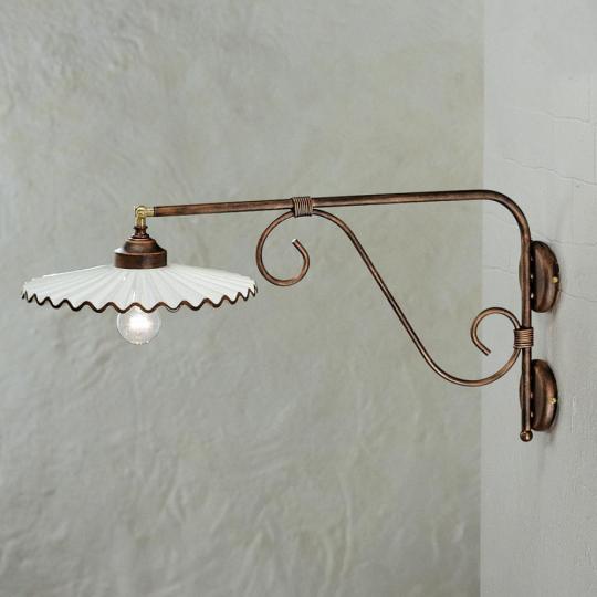 mediteranska nastenna lampa vonkajsi rustikalne rucne malovane lampy svietnik obyvacka kuchyna jedalen klasicky taliansky toskansky styl velky elegantny obciansky luxus ferroluce lameridiana lampy budapest.jpg